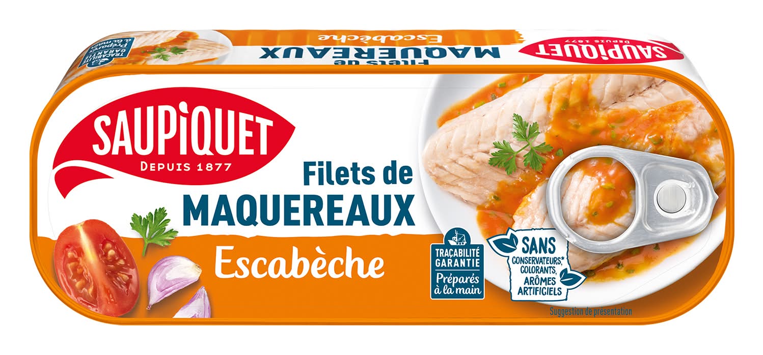 Saupiquet - Filets de maquereaux à la sauce escabèche (169g)