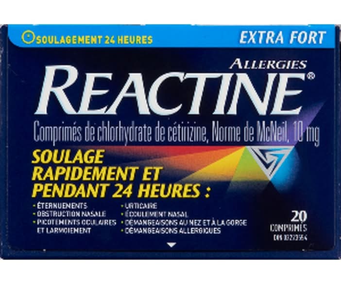 Reactine Extra Strength Allergy Tablets 10 mg (20 ct)