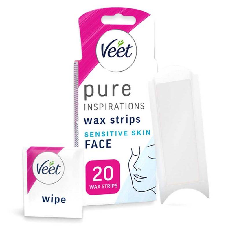 Veet Pure Inspirations For Face & Sensitive Skin Wax Strips (20 pack)