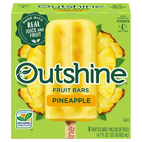 Outshine Pineapple Fruit Ice Bars (6 ct)