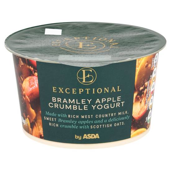 Asda Exceptional Bramley Apple Crumble Yogurt 150g