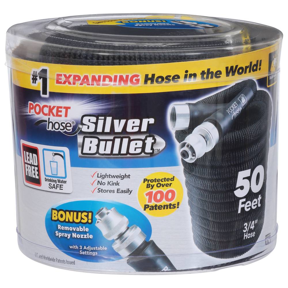 Pocket Hose As Seen on Tv Silver Bullet 50 ft