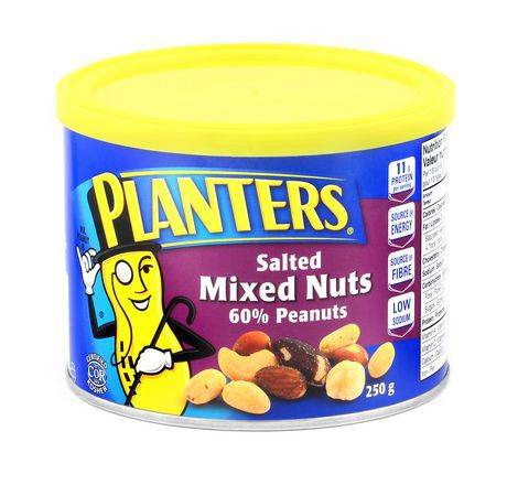 Planters Salted Mixed Nuts Peanuts 60% (250 g)