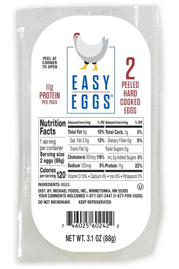 Easy Eggs Peeled Hard Cooked Eggs