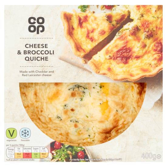 Co-Op Cheese & Broccoli Quiche 400g