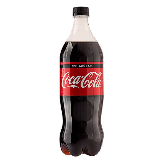Coca-cola refrigerante sabor original sem açúcar (1 l)