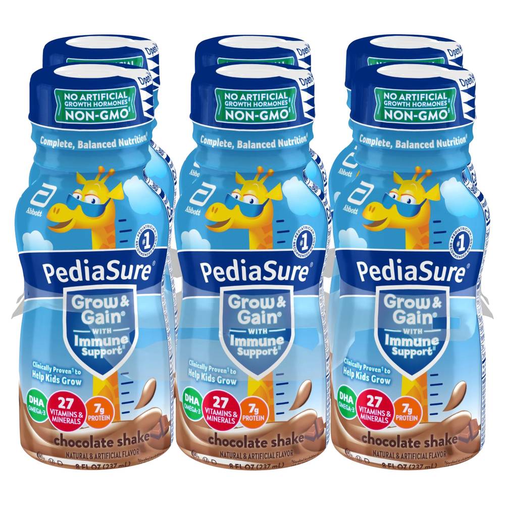 PediaSure Kids Shake, Chocolate (6 x 8 fl oz)