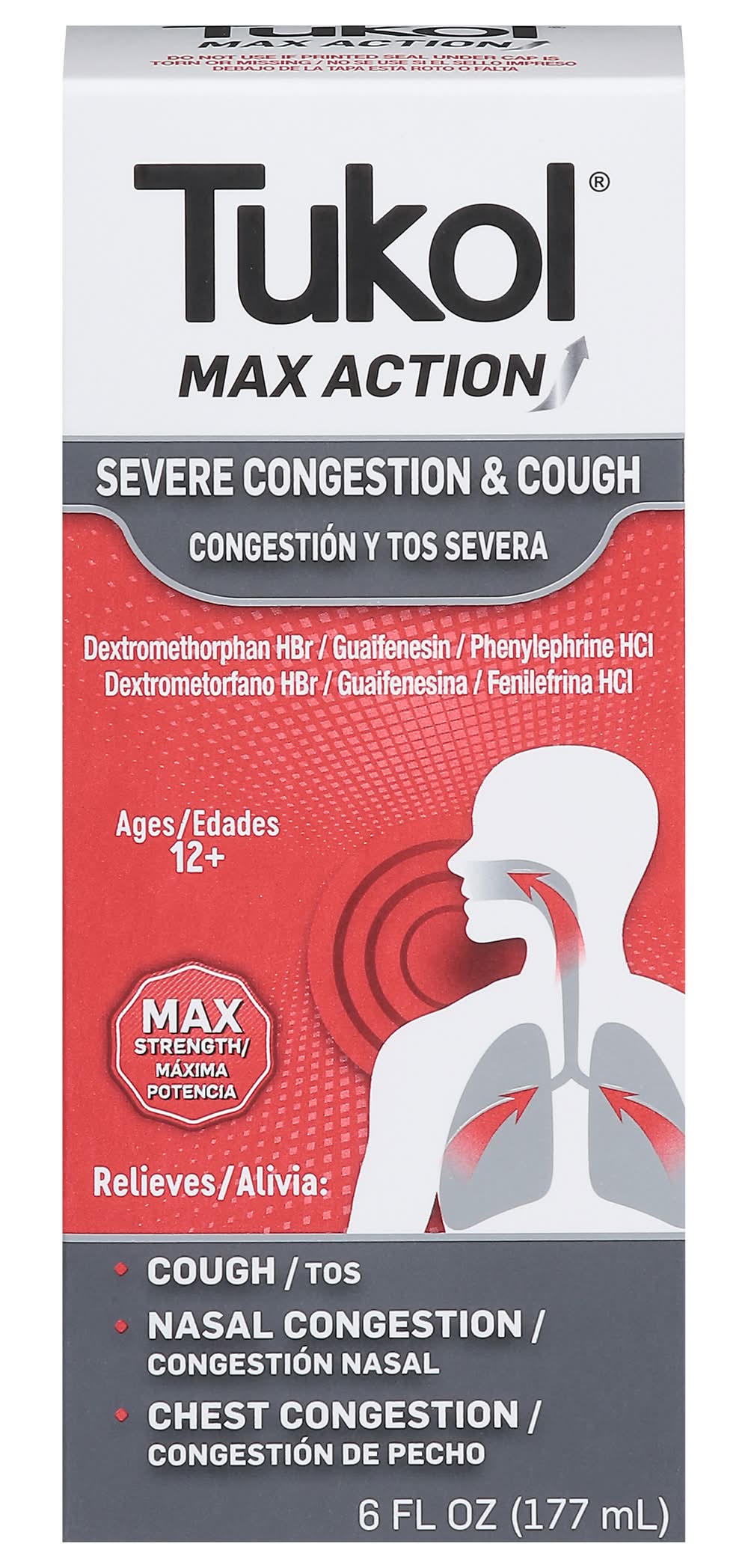 Tukol Max Action Severe Cough & Congestion Liquid (6 fl oz)