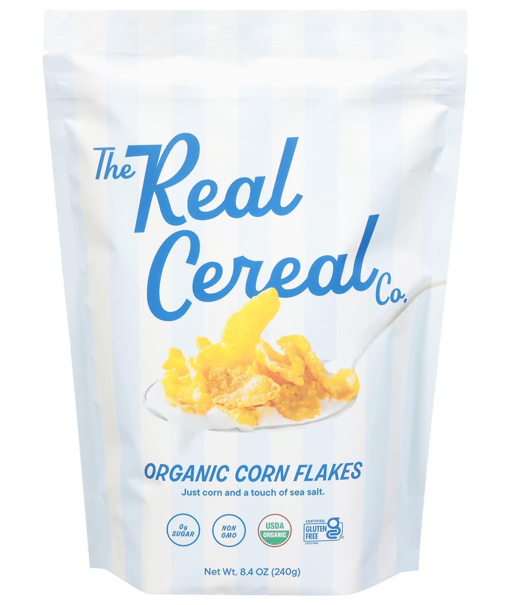 The Real Cereal Company Organic Corn Flakes (8.4 oz)