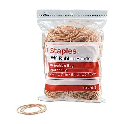 Staples Economy #16 Rubber Bands, 500/pack (28615-cc)