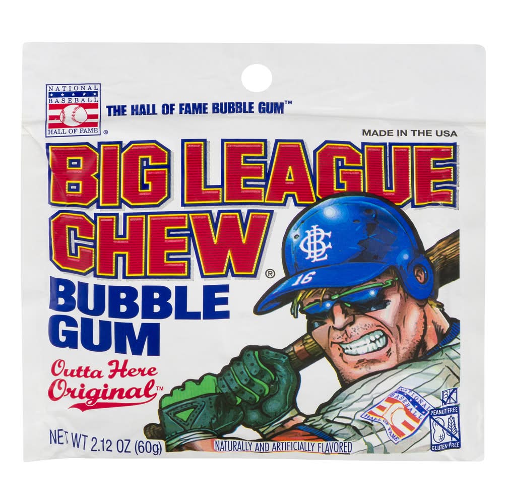 Big League Chew Original Bubble Gum (2.12 oz)