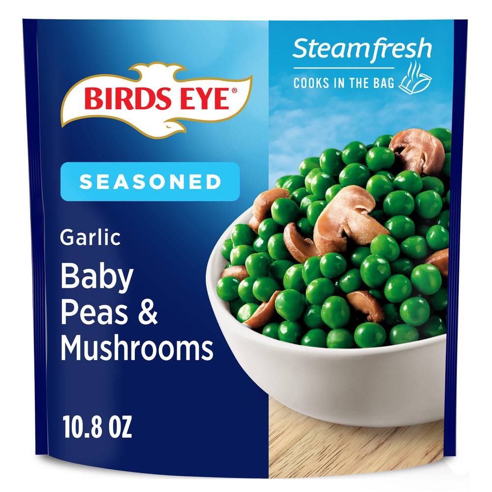 Birds Eye Steamfresh Seasoned Garlic Baby Peas & Mushrooms (10.8 oz)