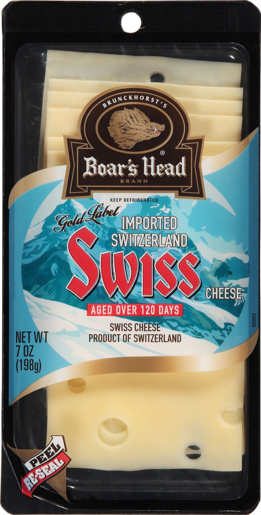 Boar's Head Gold Label Imported Switzerland Swiss Cheese Slices (7 oz)