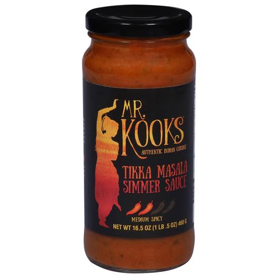 Mr. Kooks Medium Spicy Tikka Masala Simmer Sauce