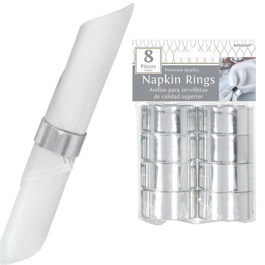 Silver Napkin Rings 8ct