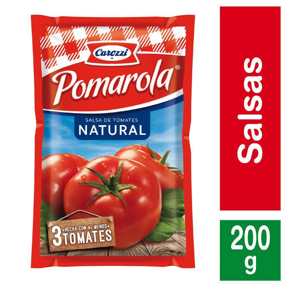 Pomarola salsa de tomates natural (doypack 200 g)