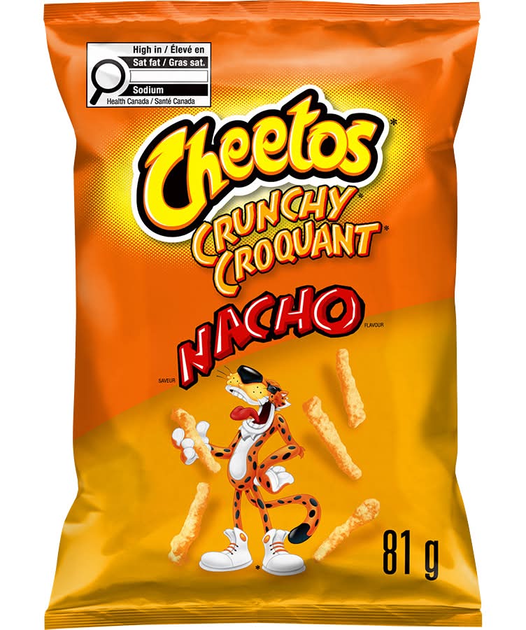 Cheetos grignotines croquantes au fromage - crunchy cheese snacks, nacho (81g)