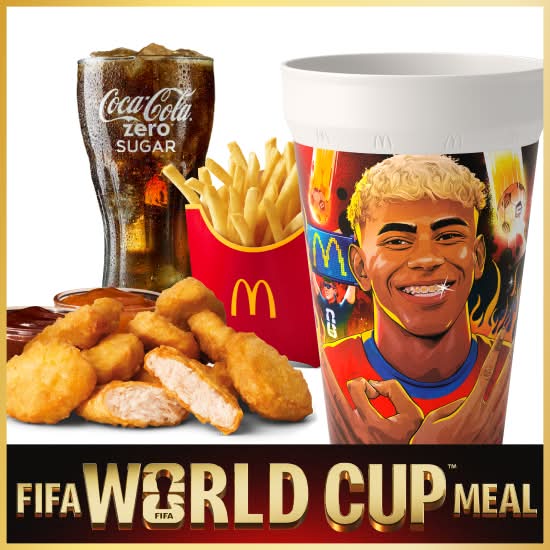 FIFA WK Meal McNuggets 9 Voordeelmenu