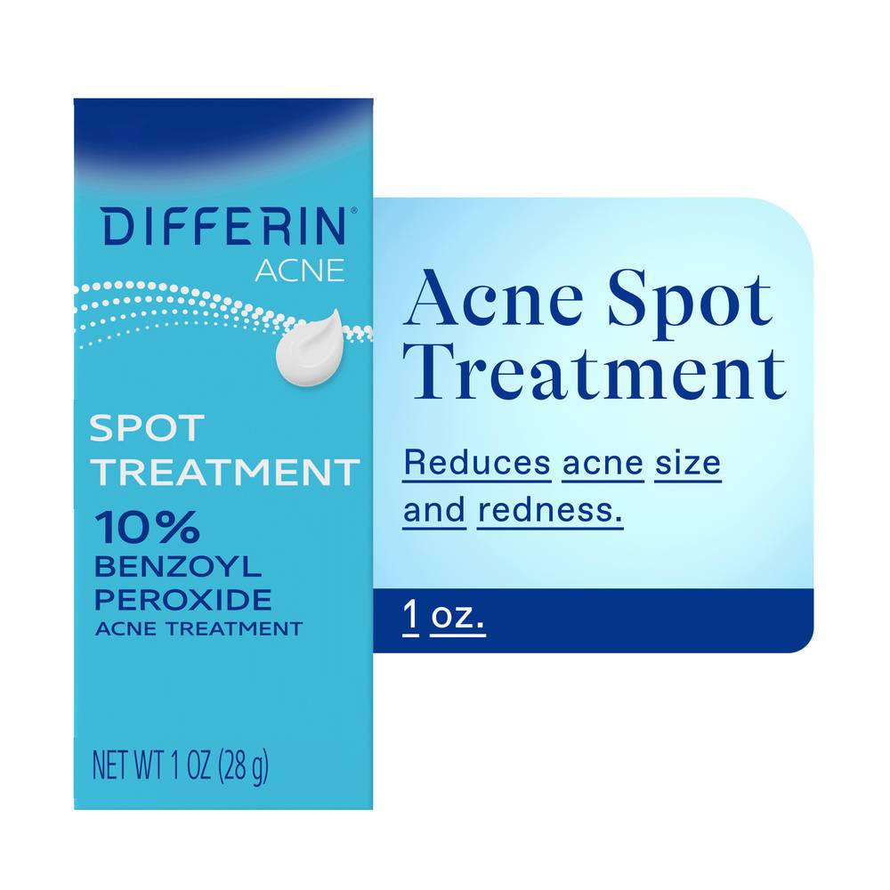 Differin Acne Spot Treatment 10% Benzoyl Peroxide (1 oz)