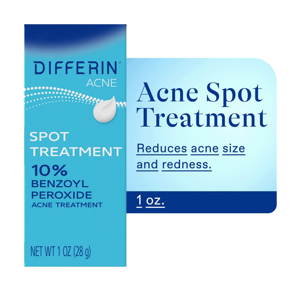 Differin 10% Benzoyl Peroxide Acne Spot Treatment (1 oz)