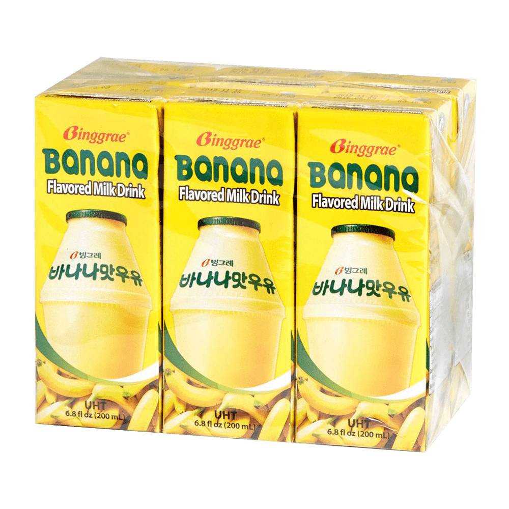 Binggrae Milk Drink, Banana (6 x 6.8 fl oz)