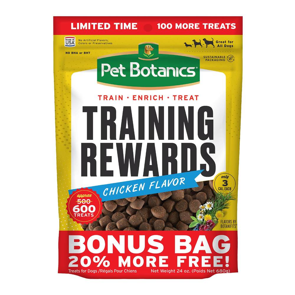 Pet Botanics Training Rewards Dog Chews (chicken)