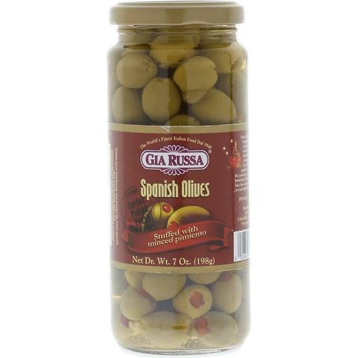 Gia Russa Spanish Olives Stuffed With Minced Pimiento (7 oz)