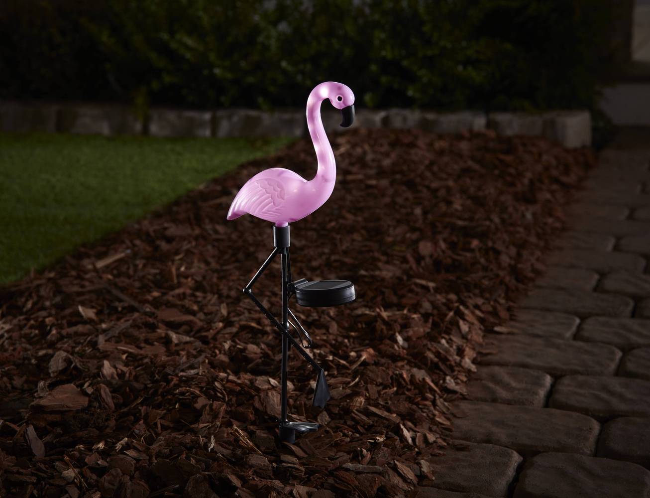 Harbor Breeze Flamingo 0.16 -Watt Pink Solar LED Outdoor Path Light ( 2700-K ) | SLS1FL