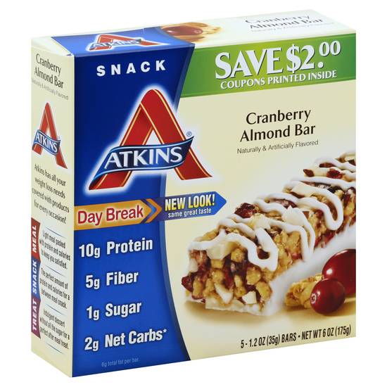 Atkins Cranberry Almond Snack Bar (5 ct)