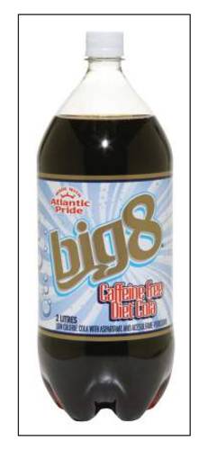 Big 8 Boisson Gazeuse Diète Cola Sans Caféine 2 L / Big 8 Soft Drinks Diet Cola Caffeine Free 2 L (bottle)