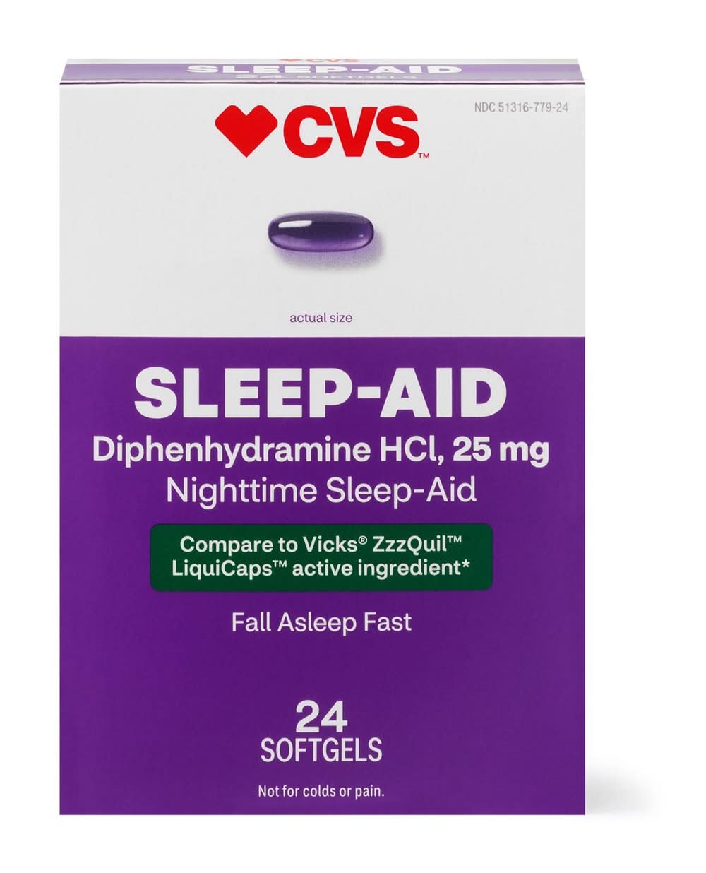 CVS Pharmacy Nighttime Sleep-Aid Cold or Flu (24 ct)