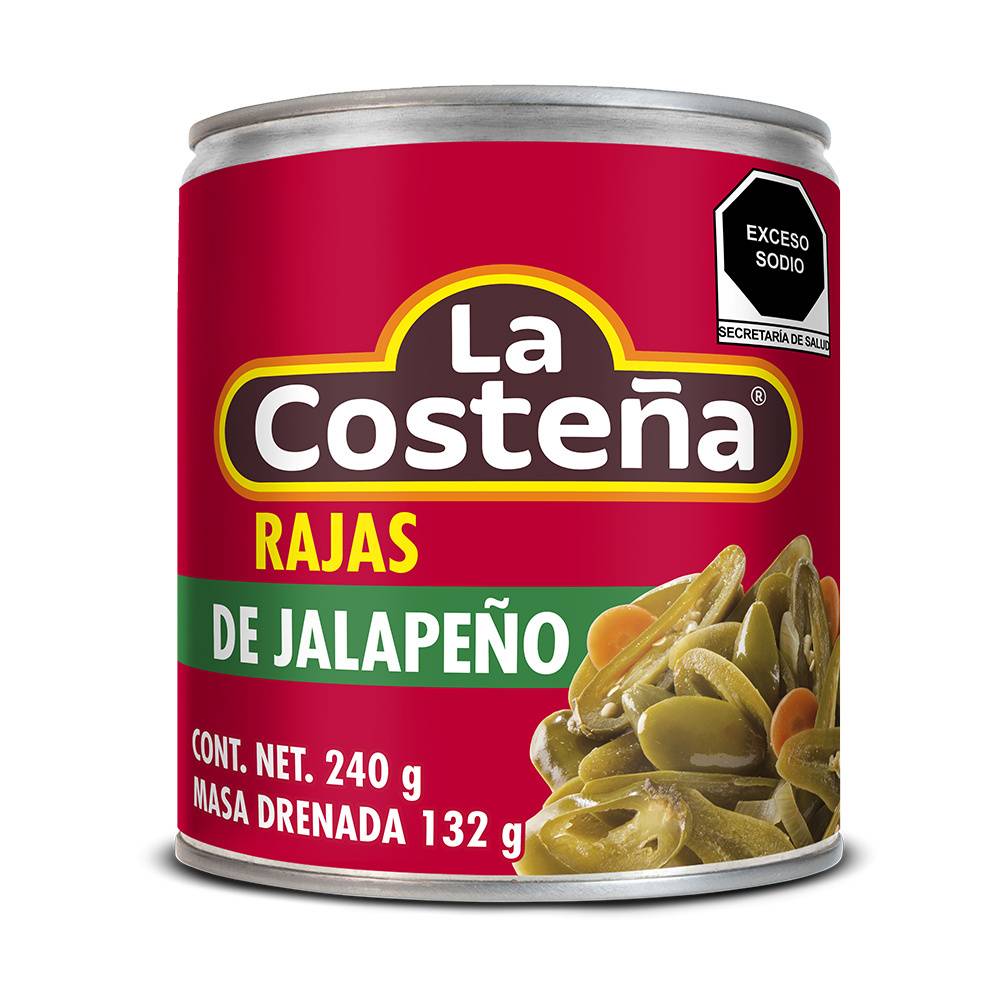 La Costeña · Rajas de jalapeño en escabeche (240 g)