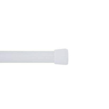 Mainstays Adjustable Spring Tension Curtain Rod 28-48" (5/8" diameter in white finish)