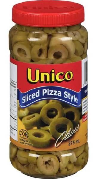 Unico Pizza Style Olives (375 ml)