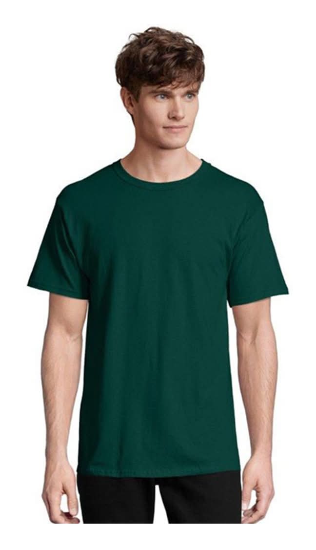 Hanes Short Sleeve T-Shirt, Men, XL, Forrest Green