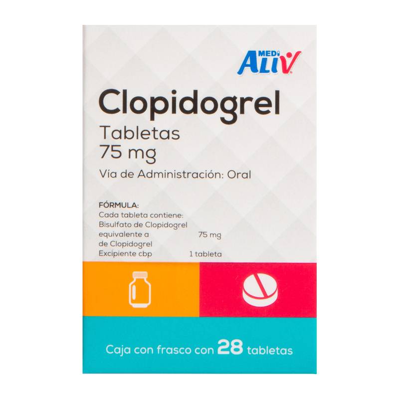 Medialiv Clopidogrel 75 Mg Caja 28 Tab