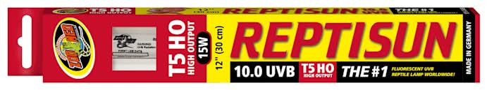 Zoo Med Reptisun T5 High Output 10 Uvb Lamp, 12", White
