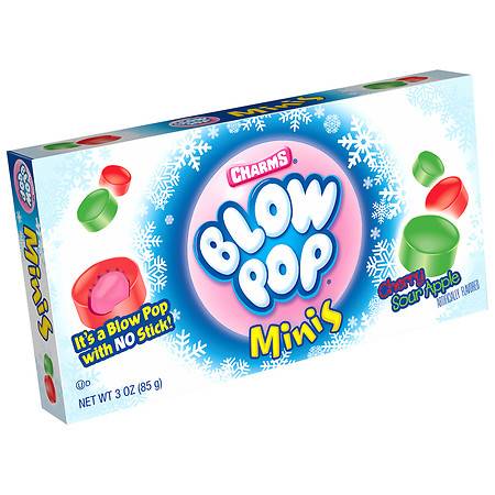 Blow Pop Minis Christmas Candy, Cheery-Sour Apple (3 oz)