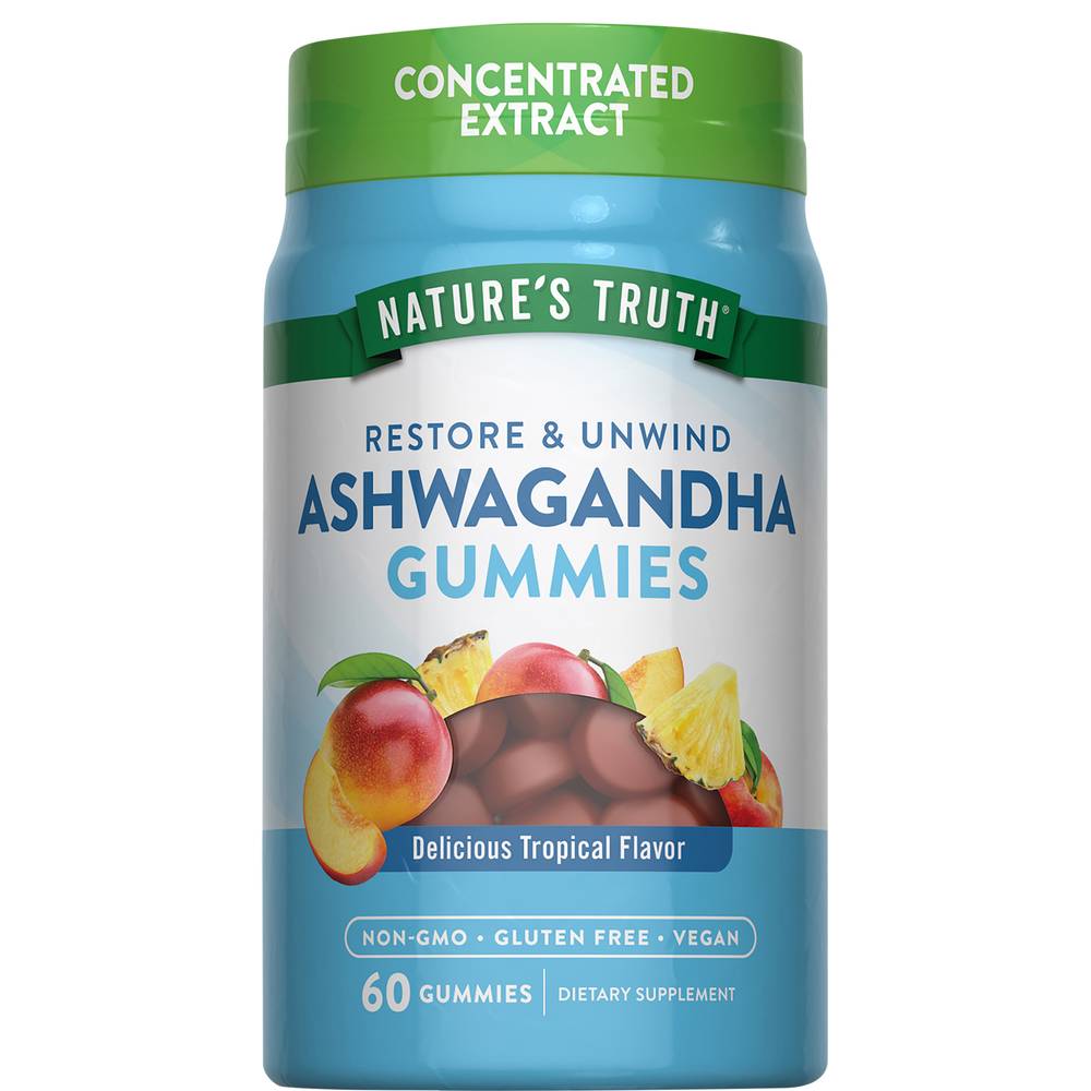 Nature's Truth Restore & Unwind Ashwagandha Tropical Gummies (9.6 oz)