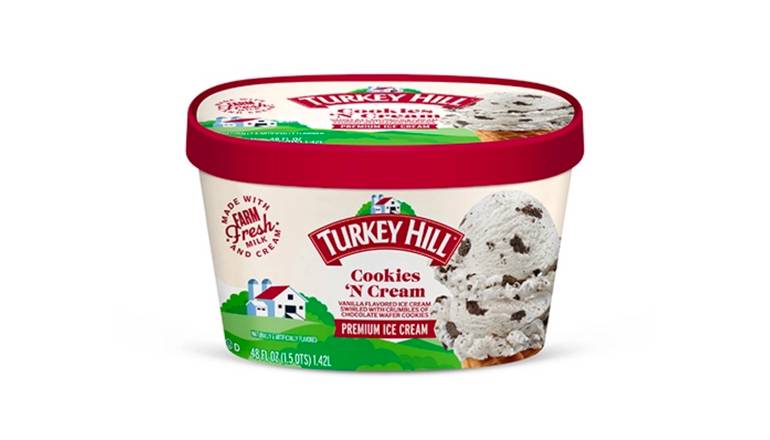 Turkey Hill Cookies N' Cream 48oz