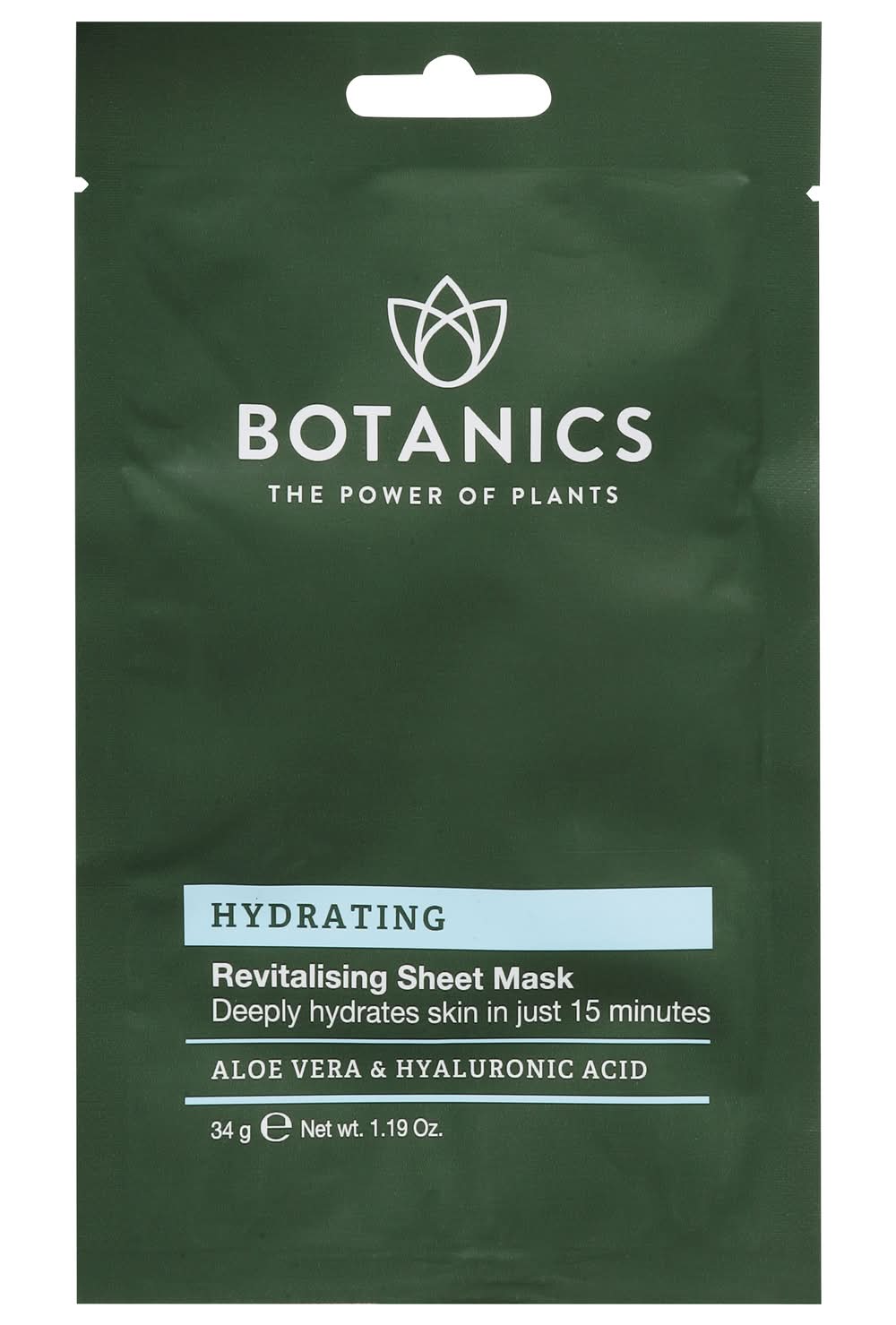 Botanics Hydrating Revitalising Sheet Mask (1.19 oz)