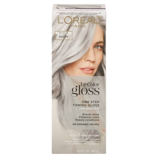 L'oréal Le Color Gloss Silver One Step Toning Hair Gloss