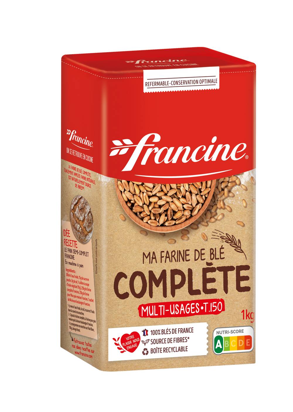 Francine - Farine de blé complète (1kg)