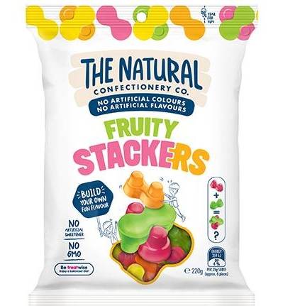 The Natural Confectionery Company Fruity Stackers 220G