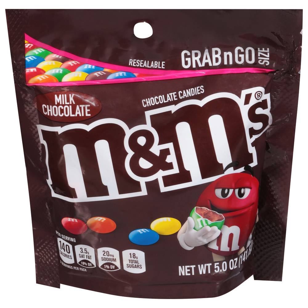 M&M's Milk Chocolate Chocolate Candies Grab N Go Size (5 oz)