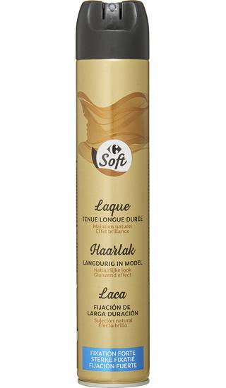 Carrefour Soft - Spray coiffant laque fixation forte (300ml)