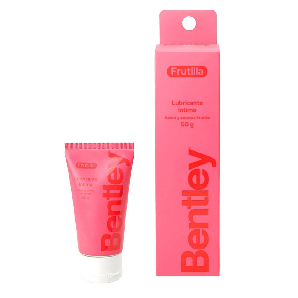 Bentley gel lubricante íntimo sabor frutilla (caja 50 g)