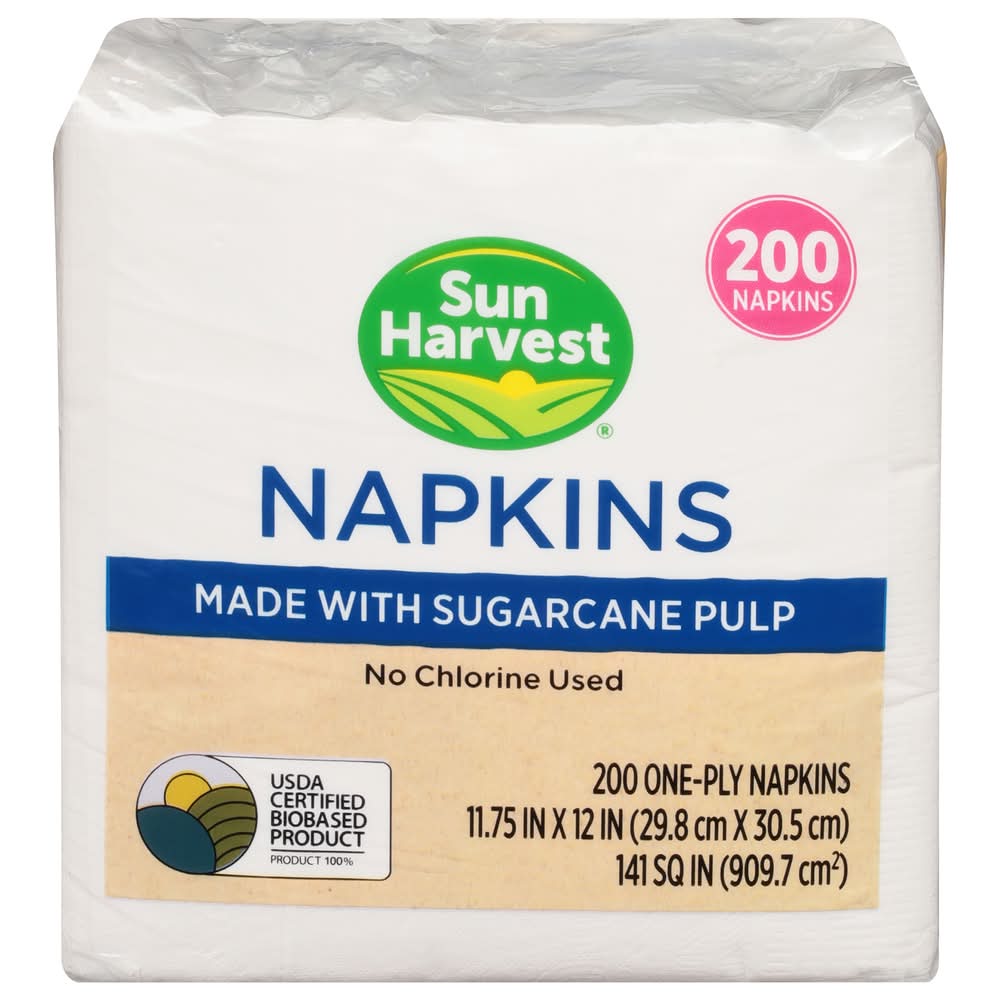 Sun Harvest 1-Ply Paper Napkins (14.2 oz)