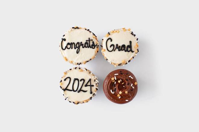 Congrats Grad Cupcake 4-box