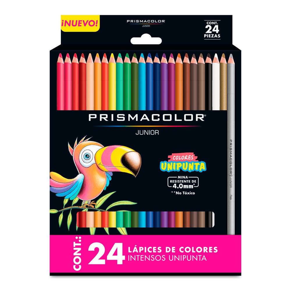 Prismacolor lápices de colores junior unipunta (caja 24 piezas)